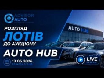 Огляд лотів аукціону Autohub 13/05