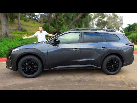 Toyota bZ Woodland 2026 года, это электрический семейный SUV Toyota bZ Woodland 2026 года, это электрический семейный SUV