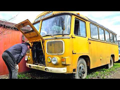 Брошенный в деревне ПАЗик с секретом на 288 л.с. застоялся трудяга!