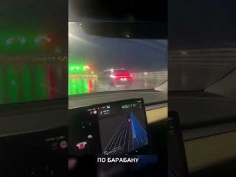 Китайский автопилот в сильный ливень