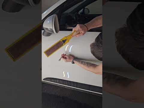 Процес виправлення вм'ятини без фарбування PDR через скло. #repair #tools #detailing #pdr #pdrto