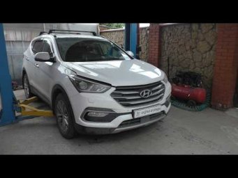 Замена приводного ремня и роликов на Хундай Сантафе 2,2 Hyundai Santa Fe Prime 2018