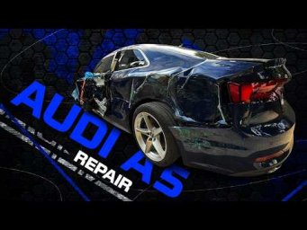 Audi A5 Crash Restoration: Fixing the Left Side. Audi A5 после ДТП: Восстановление левой стороны