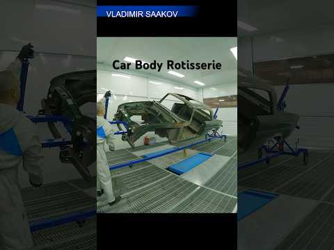 Adjustment of the Car Body Rotisserie #automobile #oldschool #реставрация #garage #restoration #car Adjustment of the Car Body Rotisserie #automobile #oldschool #реставрация #garage #restoration #car