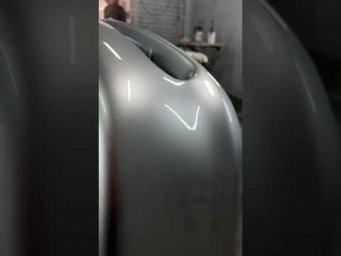 Ништякович, покраска бампера серебром