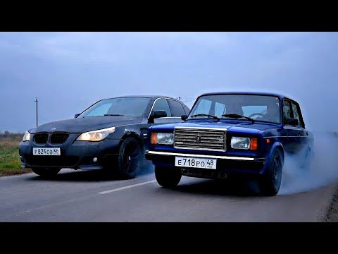 LADA 350л.с. РВЁТ ИНОМАРКИ. ВАЗ 2107 ТУРБО 350л.с. vs BMW 535I E60 450л.с.