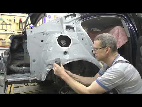 Шевроле Круз, боковой удар. Body repair after an accident. Шевроле Круз, боковой удар. Body repair after an accident.