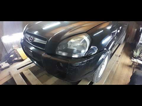 Hyundai Tucson ,неприятный удар в крыло Hyundai Tucson ,неприятный удар в крыло