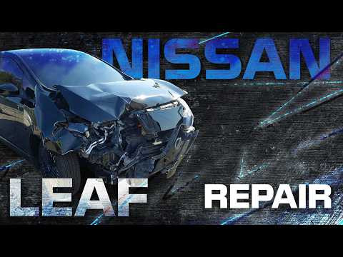 The Nissan was completely wrecked. Body repair. Nissan  был полностью разбит. Ремонт кузова.