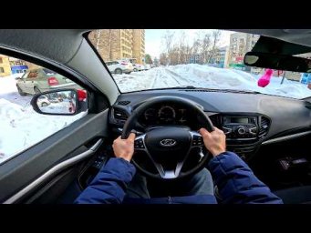 2019 LADA VESTA 1.8L AMT POV TEST DRIVE WINTER