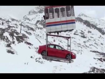 На что способен Volvo V60 зимой в горах?/Testing the Volvo V60 in the Winter Mountains.