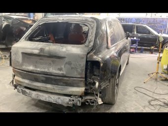 Восстановление Rolls-Royce Cullinan  после пожара
