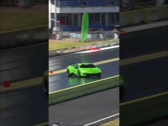 Narrowly Escaped Crash: Incredible Luck in Drag Racing! Сумасшедшее спасение Lamborghini