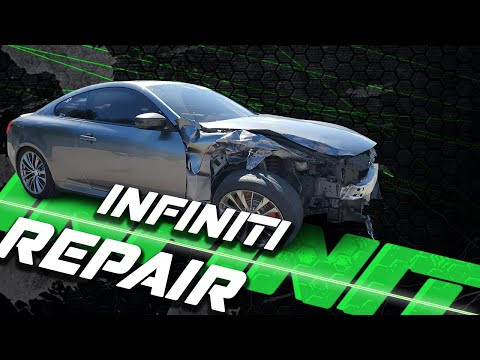 This Infiniti's Right Side Was DESTROYED. Правая сторона этого Infiniti была РАЗРУШЕНА.