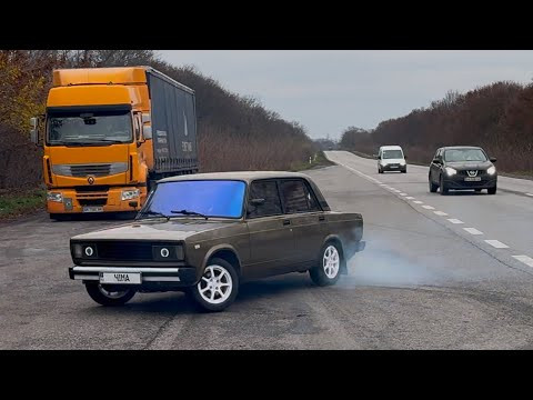 Раздал на трассе на дроселёвой 2107✅