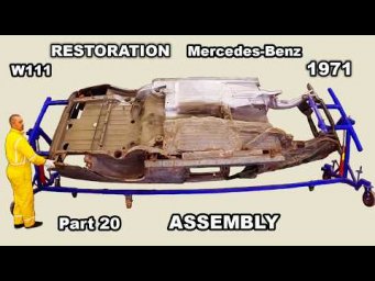 Restoration Mercedes-Benz w111 Part 20 Floor Assembly