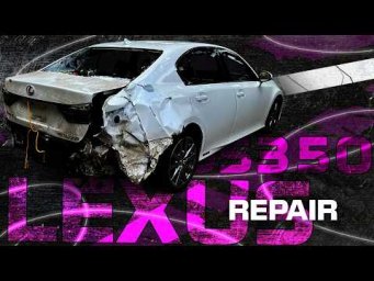 Lexus Quarter Panel Destroyed. Full Restoration. Повреждение четверти Lexus. Полная реставрация.
