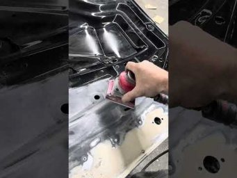 Шлифование в труднодоступных местах, машинкой для среза стекл авто.