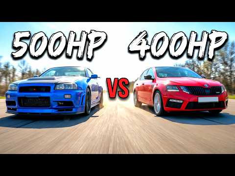 NISSAN GTR R34 500+л.с. vs OCTAVIA A7 1.8T 400л.с. vs AUDI SQ7 500+л.с. vs AUDI SQ8 vs BMW x5 3.0D