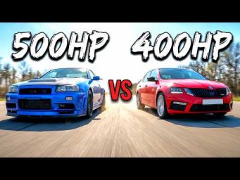 NISSAN GTR R34 500+л.с. vs OCTAVIA A7 1.8T 400л.с. vs AUDI SQ7 500+л.с. vs AUDI SQ8 vs BMW x5 3.0D