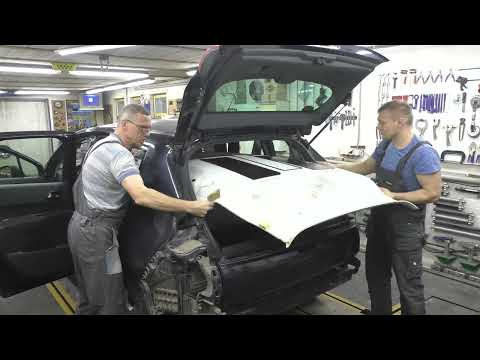 Пежо 3008. Меняя крыло, залезли под крышу. Body repair after an accident. Пежо 3008. Меняя крыло, залезли под крышу. Body repair after an accident.