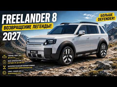 НОВЫЙ FREELANDER 8 2027! Возвращение легенды Land Rover? Авто обзор