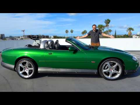 Этот Jaguar XKR, это безумная машина-герой из фильма про Джеймса Бонда Этот Jaguar XKR, это безумная машина-герой из фильма про Джеймса Бонда