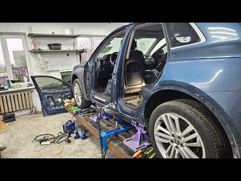 Audi Q5. Боковой. Вытяжка, рихтовка. Audi Q5. Боковой. Вытяжка, рихтовка.
