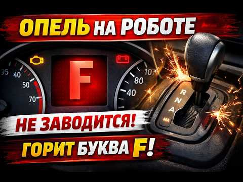 Опель на роботе не заводится горит F на панели приборов