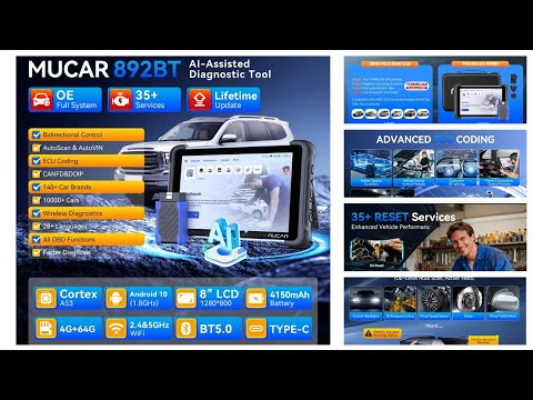 Обзор диагностического сканера MUCAR 892BT