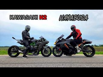 УБИЙЦА СПОРТБАЙКОВ! KAWASAKI H2 STAGE 3 280л.с. vs SUZUKI HAYABUSA STAGE 2 230л.с.