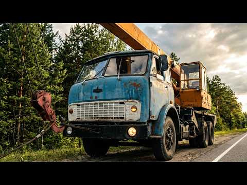 ДРЕВНИЙ АВТОКРАН МАЗ! Задача - оживить и на дальняк! ДРЕВНИЙ АВТОКРАН МАЗ! Задача - оживить и на дальняк!