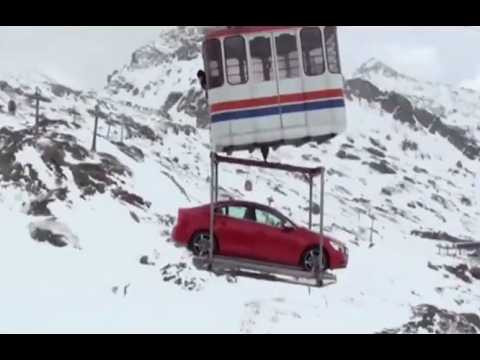 На что способен Volvo V60 зимой в горах?/Testing the Volvo V60 in the Winter Mountains.