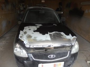 Приоранём маленечко капот