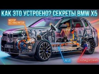 Как это устроено? НОВАЯ BMW X5 G65 - Мотор без магнитов | Карбид-Кремния | Батарея 46120