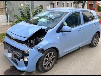 Kia Picanto, восстановление после лобового удара.
